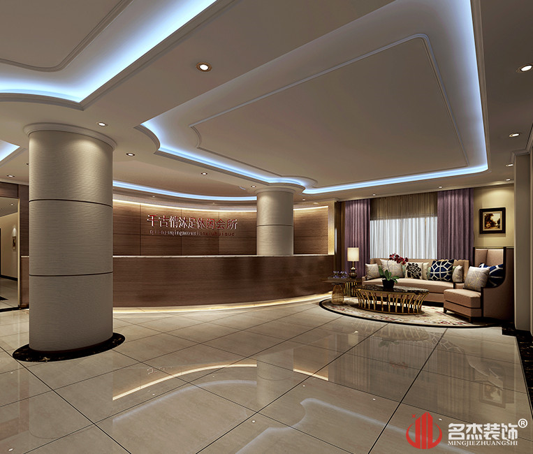 休闲会所二楼大厅装建设计