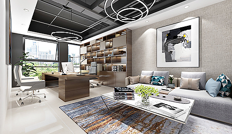 祈缘生物科技办公室装建