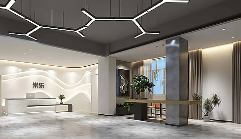 广州米涝欷具办公室空间装建设计