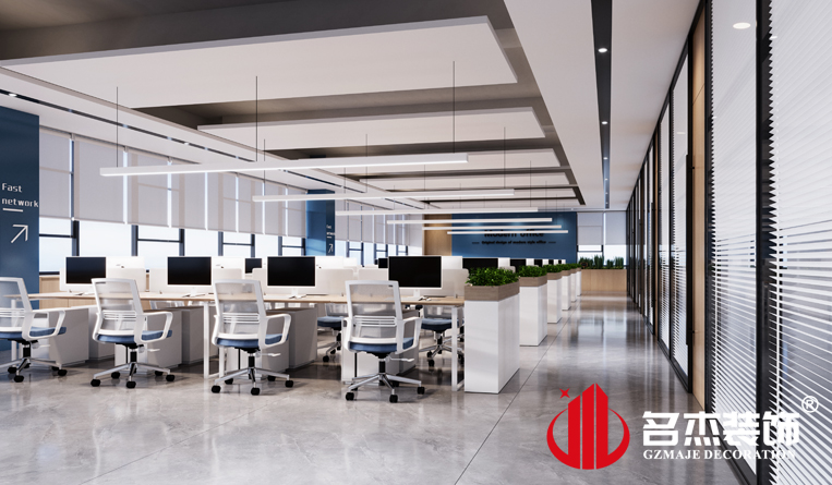 盛开办公区装建设计成效