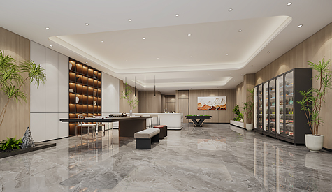 聚友棋牌休闲会所空间装建设计